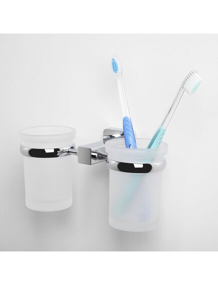 Купить Стакан для зубных щеток WasserKRAFT Lippe K-6528D двойной Хром (k-6528d) по цене 2770 руб., в Санкт-Петебруге в интернет магазине 100-Систем, а также дургие товары WasserKRAFT из раздела Стаканы и подстаканники и Аксессуары для ванной комнаты