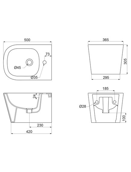 Купить Биде подвесное BelBagno ALBANO BB120BH (bb120bh) по цене 16980 руб., в Санкт-Петебруге в интернет магазине 100-Систем, а также дургие товары BelBagno из раздела Биде подвесные и Биде и писсуары