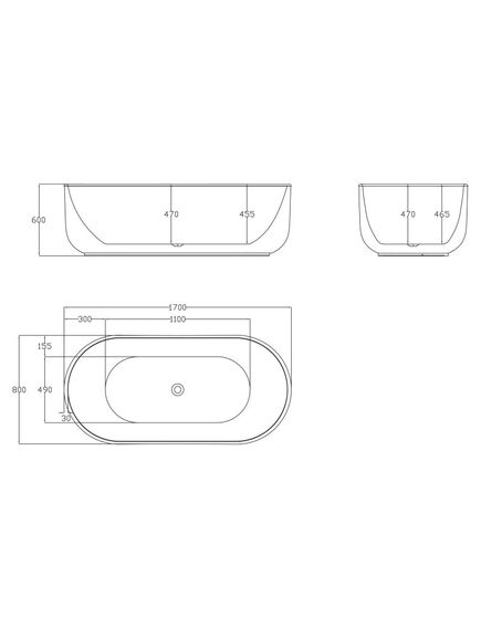 Купить Акриловая ванна BelBagno BB401-1700-800 170х80 без гидромассажа (bb401-1700-800) по цене 102200 руб., в Санкт-Петебруге в интернет магазине 100-Систем, а также дургие товары BelBagno из раздела Акриловые ванны и Ванны