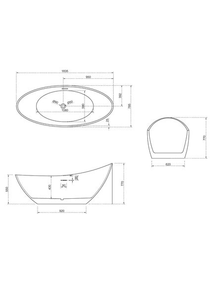 Купить Ванна акриловая Abber AB9233 183х78 (ab9233) по цене 117900 руб., в Санкт-Петебруге в интернет магазине 100-Систем, а также дургие товары ABBER из раздела Акриловые ванны и Ванны