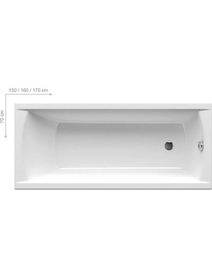 Купить Ванна CLASSIC 170x70 N белая (c541000000) по цене 37950 руб., в Санкт-Петебруге в интернет магазине 100-Систем, а также дургие товары RAVAK из раздела Акриловые ванны и Ванны