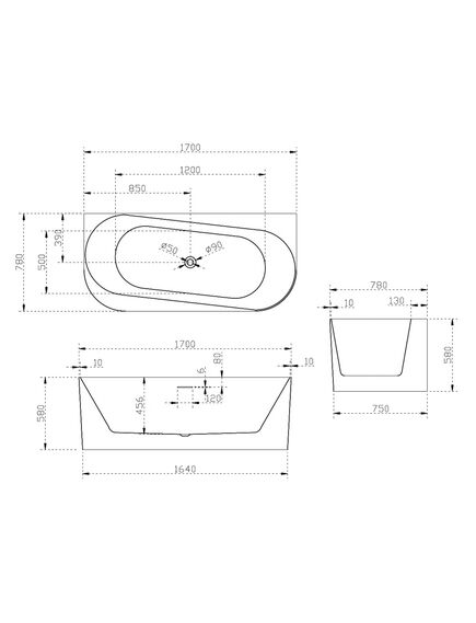 Купить Акриловая ванна ABBER AB9494-1.7 (AB9494-1.7) по цене 98280 руб., в Санкт-Петебруге в интернет магазине 100-Систем, а также дургие товары ABBER из раздела Акриловые ванны и Ванны