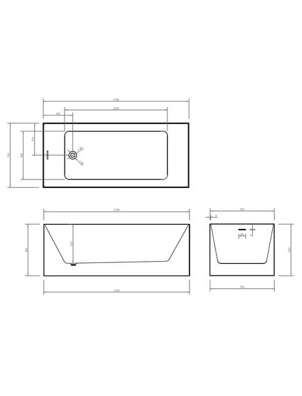 Купить Акриловая ванна ABBER AB9274-1.7 (ab9274-1.7) по цене 114500 руб., в Санкт-Петебруге в интернет магазине 100-Систем, а также дургие товары ABBER из раздела Акриловые ванны и Ванны