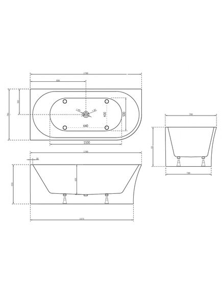 Купить Ванна акриловая Abber AB9257-1.7 L 1700х780х600, без г/м, слив-перелив, левая (ab9257-1.7 l) по цене 94500 руб., в Санкт-Петебруге в интернет магазине 100-Систем, а также дургие товары ABBER из раздела Акриловые ванны и Ванны