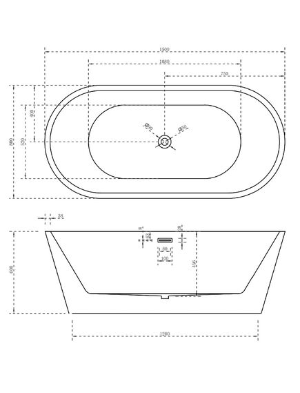 Купить Ванна акриловая Abber AB9203-1.5 1500х800х600, без г/м, слив-перелив (ab9203-1.5) по цене 97100 руб., в Санкт-Петебруге в интернет магазине 100-Систем, а также дургие товары ABBER из раздела Акриловые ванны и Ванны