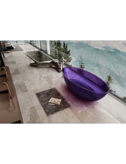 Купить Прозрачная ванна ABBER Kristall AT9702Amethyst фиолетовая (at9702amethyst) по цене 388800 руб., в Санкт-Петебруге в интернет магазине 100-Систем, а также дургие товары ABBER из раздела Ванны из камня и Ванны