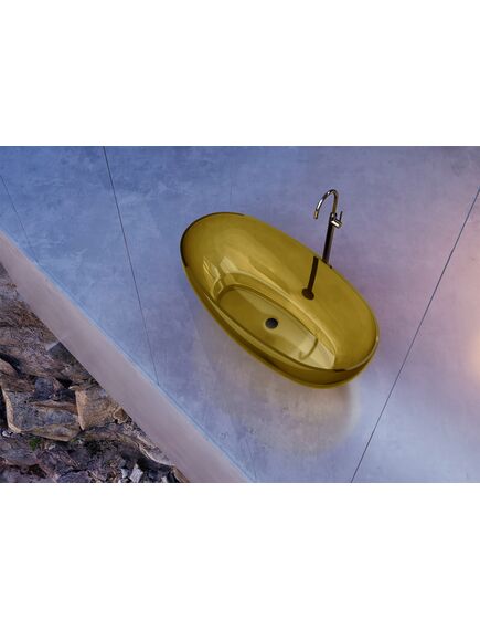 Купить прозрачная ванна из полиэфирной смолы цвет желтый донный клапан в комплекте (at9703amber) по цене 381600 руб., в Санкт-Петебруге в интернет магазине 100-Систем, а также дургие товары ABBER из раздела Ванны из камня и Ванны