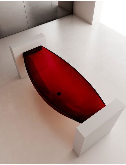 Купить Прозрачная ванна ABBER Kristall AT9704Rubin подвесная красная (at9704rubin) по цене 322560 руб., в Санкт-Петебруге в интернет магазине 100-Систем, а также дургие товары ABBER из раздела Ванны из камня и Ванны