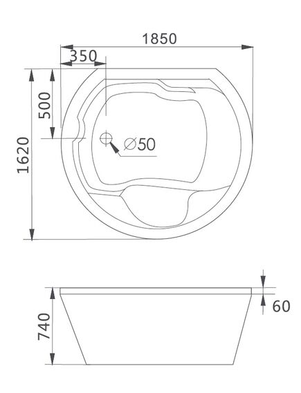 Купить Акриловая ванна Gemy G9053B 185х162 с гидромассажем (g9053 b) по цене 202200 руб., в Санкт-Петебруге в интернет магазине 100-Систем, а также дургие товары GEMY из раздела Гидромассажные ванны и Ванны