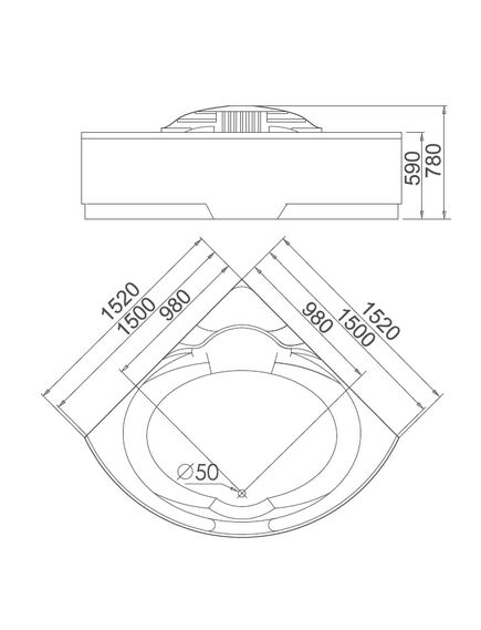 Купить Акриловая ванна Gemy G9082 B 152х152 с гидромассажем (g9082 b) по цене 157950 руб., в Санкт-Петебруге в интернет магазине 100-Систем, а также дургие товары GEMY из раздела Гидромассажные ванны и Ванны