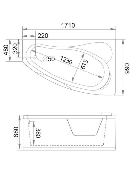 Купить Ванна Gemy G9046-II K R 1700х100 акрил правая, с г/м, а/м, хромотерапия, электронный пульт (g9046 ii k r) по цене 198900 руб., в Санкт-Петебруге в интернет магазине 100-Систем, а также дургие товары GEMY из раздела Гидромассажные ванны и Ванны