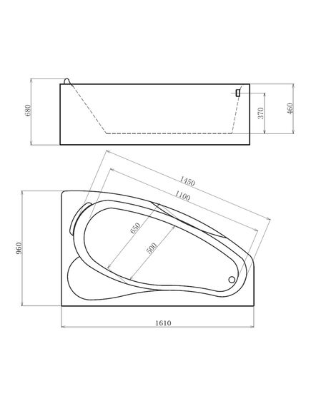 Купить Ванна акриловая Gemy G9046 O R 161х96х68 см, с г/м, а/м, хромотерапия, белая, правая (g9046 o r) по цене 319700 руб., в Санкт-Петебруге в интернет магазине 100-Систем, а также дургие товары GEMY из раздела Гидромассажные ванны и Ванны