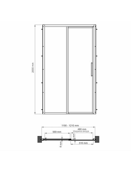 Купить Lopau 32S05L Душевая дверь (32s05l) по цене 82360 руб., в Санкт-Петебруге в интернет магазине 100-Систем, а также дургие товары WasserKRAFT из раздела Душевые двери и Душевые двери, перегородки