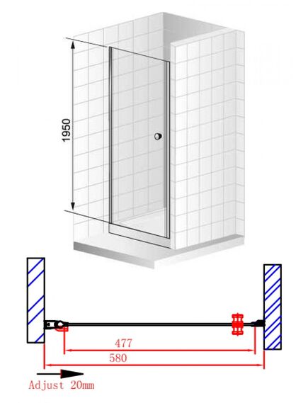 Купить Душевая дверь CEZARES ELENA-W-B-1-60-C-Cr (elena-w-b-1-60-c-cr) по цене 27370 руб., в Санкт-Петебруге в интернет магазине 100-Систем, а также дургие товары CEZARES из раздела Душевые двери и Душевые двери, перегородки