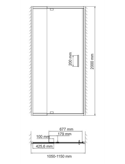 Купить Berkel 48P13 Душевая дверь (48p13) по цене 33425 руб., в Санкт-Петебруге в интернет магазине 100-Систем, а также дургие товары WasserKRAFT из раздела Душевые двери и Душевые двери, перегородки