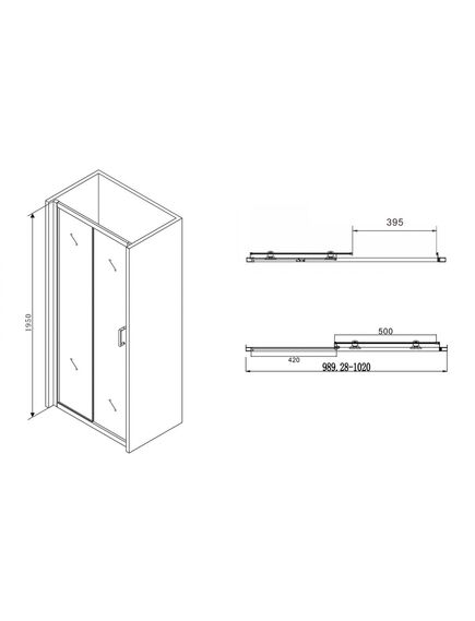 Купить Душевая дверь ABBER Schwarzer Diamant AG30100B (ag30100b) по цене 27720 руб., в Санкт-Петебруге в интернет магазине 100-Систем, а также дургие товары ABBER из раздела Душевые двери и Душевые двери, перегородки