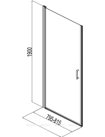 Купить Душевая дверь Aquanet Cinetic AE12-N-80H190U-CT 800, прозрачное стекло (ae12-n-80h190u-ct) по цене 18690 руб., в Санкт-Петебруге в интернет магазине 100-Систем, а также дургие товары AQUANET из раздела Душевые двери и Душевые двери, перегородки