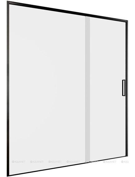 Купить Душевая дверь Aquanet Pleasure Evo 160 AE65-N160-BT профиль черный, прозрачное стекло (ae65-n160-bt) по цене 21992 руб., в Санкт-Петебруге в интернет магазине 100-Систем, а также дургие товары AQUANET из раздела Душевые двери и Душевые двери, перегородки