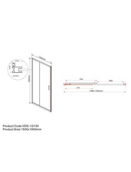 Купить Душевая дверь Garda VDS-1G150CL, 1500, хром, стекло прозрачное, , шт (vds-1g150cl) по цене 27740 руб., в Санкт-Петебруге в интернет магазине 100-Систем, а также дургие товары Vincea из раздела Душевые двери и Душевые двери, перегородки