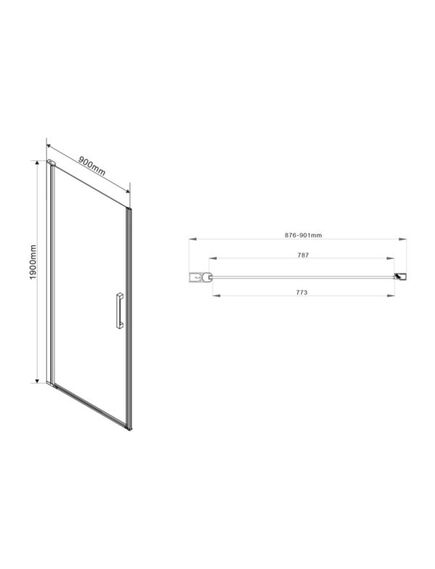 Купить Душевая дверь Orta VPP-1O900CH-R, 900, хром, стекло шиншилла, правая , , шт (vpp-1o900ch-r) по цене 23110 руб., в Санкт-Петебруге в интернет магазине 100-Систем, а также дургие товары Vincea из раздела Душевые двери и Душевые двери, перегородки