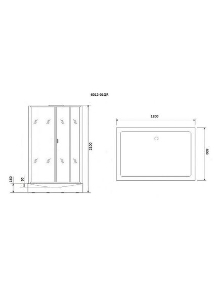 Купить Душевая кабина Niagara Premium NG-6012-01QR (ng-6012-01qr) по цене 83500 руб., в Санкт-Петебруге в интернет магазине 100-Систем, а также дургие товары NIAGARA из раздела Душевые кабины и Душевые кабины и ограждения