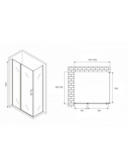 Купить Душевой уголок ABBER Sonnenstrand AG04100BS-S70B (ag04100bs-s70b) по цене 40320 руб., в Санкт-Петебруге в интернет магазине 100-Систем, а также дургие товары ABBER из раздела Душевые ограждения и Душевые кабины и ограждения