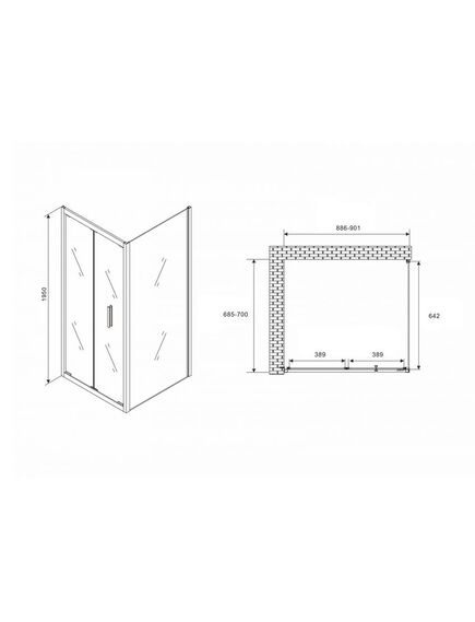 Купить Душевой уголок ABBER Sonnenstrand AG07090B-S70B (ag07090b-s70b) по цене 46620 руб., в Санкт-Петебруге в интернет магазине 100-Систем, а также дургие товары ABBER из раздела Душевые ограждения и Душевые кабины и ограждения