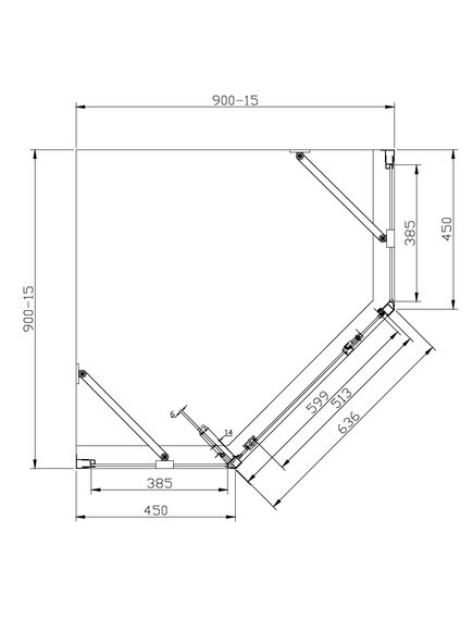 Купить Душевой уголок Azario Dallas 90х90 AZ-112P 90*90 (az-112p 90*90) по цене 34818.27 руб., в Санкт-Петебруге в интернет магазине 100-Систем, а также дургие товары Azario из раздела Душевые ограждения и Душевые кабины и ограждения