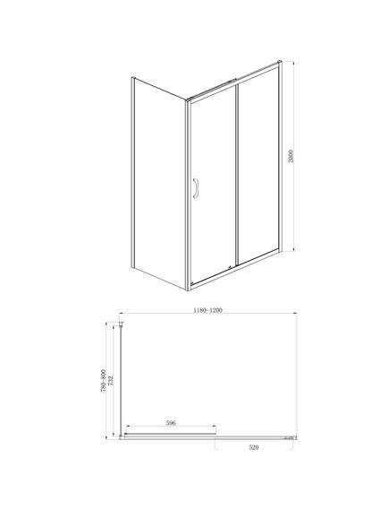 Купить Душевое ограждение AZARIO 1200х800х2000 (az-nd1131 r 1200 (без поддона)) по цене 30132 руб., в Санкт-Петебруге в интернет магазине 100-Систем, а также дургие товары Azario из раздела Душевые ограждения и Душевые кабины и ограждения