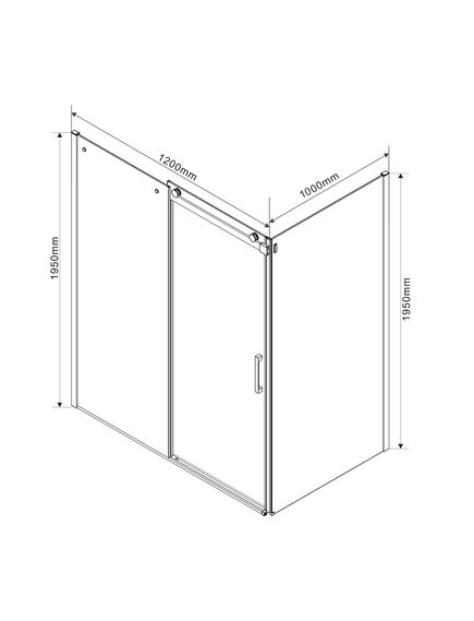 Купить Душевой уголок Como VSR-1C1012CLB, 1200*1000, черный, стекло прозрачное, , шт (vsr-1c1012clb) по цене 51040 руб., в Санкт-Петебруге в интернет магазине 100-Систем, а также дургие товары Vincea из раздела Душевые ограждения и Душевые кабины и ограждения