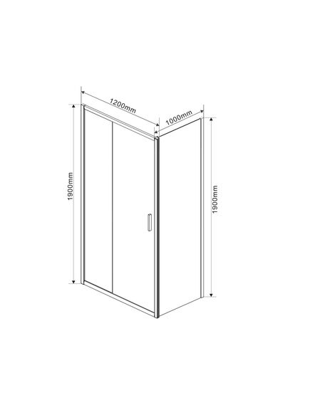 Купить Душевой уголок Garda VSR-1G1012CLB, 1200*1000, черный, стекло прозрачное, , шт (vsr-1g1012clb) по цене 42550 руб., в Санкт-Петебруге в интернет магазине 100-Систем, а также дургие товары Vincea из раздела Душевые ограждения и Душевые кабины и ограждения