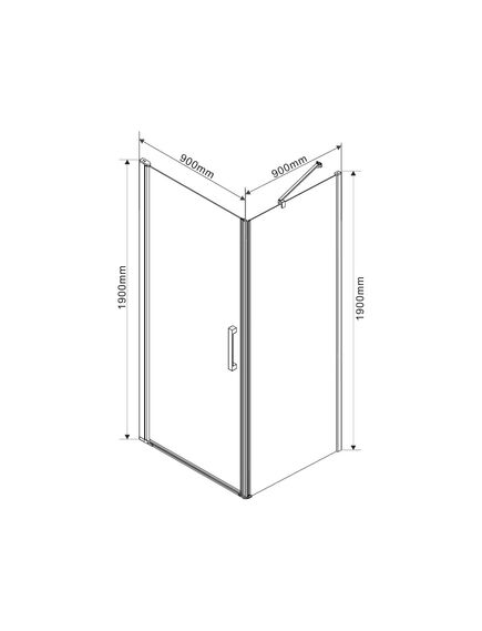 Купить Душевой уголок Orta VSR-1O9090CL, 900*900, хром, стекло прозрачное, , шт (vsr-1o9090cl) по цене 38290 руб., в Санкт-Петебруге в интернет магазине 100-Систем, а также дургие товары Vincea из раздела Душевые ограждения и Душевые кабины и ограждения