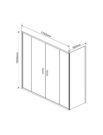 Купить Душевой уголок Garda VSR-1G29017CL, 1700*900, хром, стекло прозрачное, , шт (vsr-1g29017cl) по цене 46740 руб., в Санкт-Петебруге в интернет магазине 100-Систем, а также дургие товары Vincea из раздела Душевые ограждения и Душевые кабины и ограждения