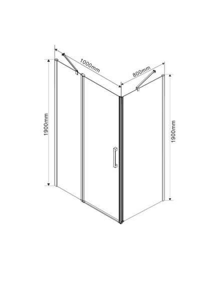 Купить Душевой уголок Orta VSR-1O8010CL, 1000*800, хром, стекло прозрачное, , шт (vsr-1o8010cl) по цене 43550 руб., в Санкт-Петебруге в интернет магазине 100-Систем, а также дургие товары Vincea из раздела Душевые ограждения и Душевые кабины и ограждения