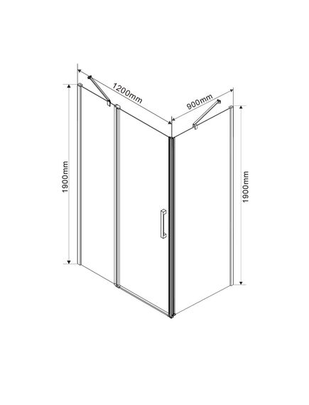 Купить Душевой уголок Orta VSR-1O9012CL, 1200*900, хром, стекло прозрачное, , шт (vsr-1o9012cl) по цене 53260 руб., в Санкт-Петебруге в интернет магазине 100-Систем, а также дургие товары Vincea из раздела Душевые ограждения и Душевые кабины и ограждения