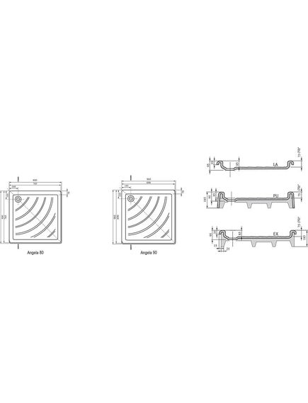 Купить Поддон для душа Ravak Angela-90 EX белый A007701320 (a007701320) по цене 36850 руб., в Санкт-Петебруге в интернет магазине 100-Систем, а также дургие товары RAVAK из раздела Квадратные и Душевые поддоны