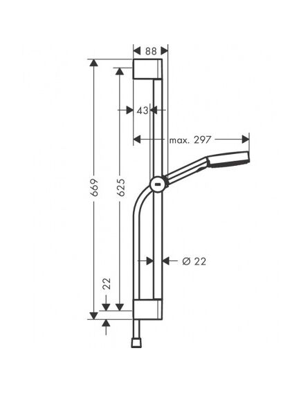 Купить Душевой гарнитур Hansgrohe Pulsify Select Relaxation 24160000 Хром (24160000) по цене 20310.49 руб., в Санкт-Петебруге в интернет магазине 100-Систем, а также дургие товары HANSGROHE из раздела Душевые гарнитуры и Душевые стойки, системы, панели, гарнитуры