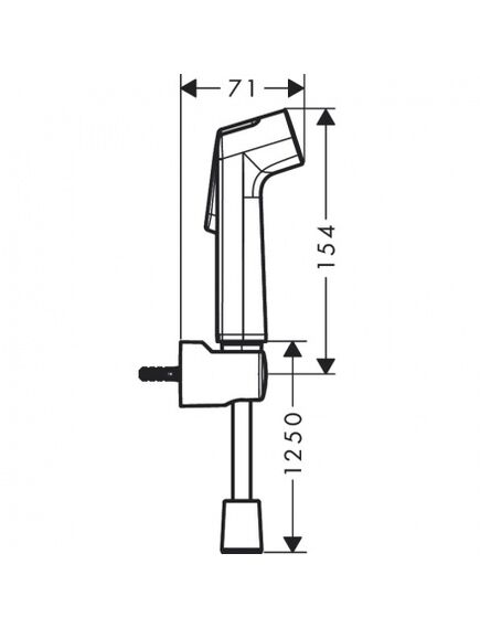 Купить Гигиенический душ Hansgrohe Bidette S 29234000 хром (29234000) по цене 8910 руб., в Санкт-Петебруге в интернет магазине 100-Систем, а также дургие товары HANSGROHE из раздела Гигиенические лейки и Гигиенический душ