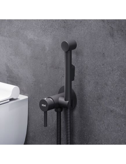 Купить D3075000BL Logic смеситель с гигиеническим душем, встроенный, цвет черный (d3075000bl) по цене 9490 руб., в Санкт-Петебруге в интернет магазине 100-Систем, а также дургие товары Dorff из раздела Гигиенический душ со смесителем и Гигиенический душ