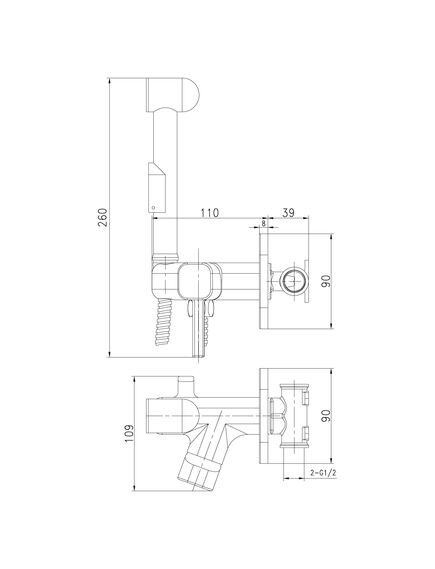 Купить Смеситель Lemark Solo LM7165C с гигиеническим душем, встраиваемый (lm7165c) по цене 8270 руб., в Санкт-Петебруге в интернет магазине 100-Систем, а также дургие товары LEMARK из раздела Гигиенический душ со смесителем и Гигиенический душ