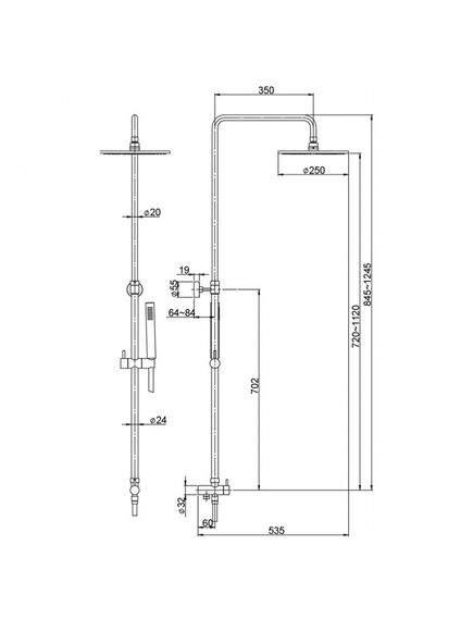 Купить Душевая система Paini Rst4 (50cr191art2p3) по цене 41250 руб., в Санкт-Петебруге в интернет магазине 100-Систем, а также дургие товары Paini из раздела Душевые гарнитуры и Душевые стойки, системы, панели, гарнитуры