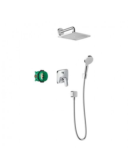 Купить Душевая система Hansgrohe Crometta E 27957000  (27957000) по цене 135727.51 руб., в Санкт-Петебруге в интернет магазине 100-Систем, а также дургие товары HANSGROHE из раздела Душевые комплекты встраиваемого монтажа и Душевые системы встраиваемого монтажа