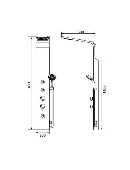 Купить Душевая панель RGW Shower Panels SP-06 B 21140106-14 Черный (21140106-14) по цене 49397.94 руб., в Санкт-Петебруге в интернет магазине 100-Систем, а также дургие товары RGW из раздела Душевые панели и Душевые стойки, системы, панели, гарнитуры