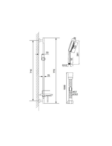 Купить Душевой гарнитур Iddis TSH1601 (tsh1601) по цене 7285 руб., в Санкт-Петебруге в интернет магазине 100-Систем, а также дургие товары IDDIS из раздела Душевые гарнитуры и Душевые стойки, системы, панели, гарнитуры