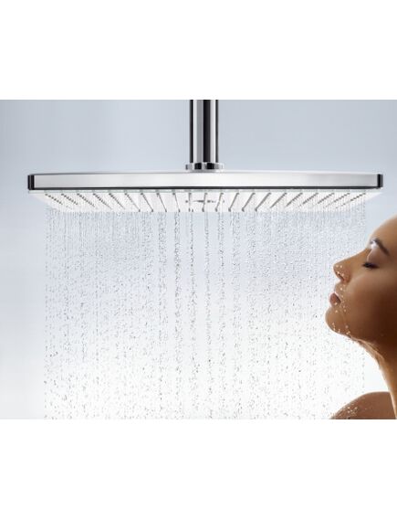 Купить Верхний душ Hansgrohe Rainmaker Select 24002400 белый хром (24002400) по цене 269057.47 руб., в Санкт-Петебруге в интернет магазине 100-Систем, а также дургие товары HANSGROHE из раздела Верхний душ и Комплектующие для встраиваемых систем