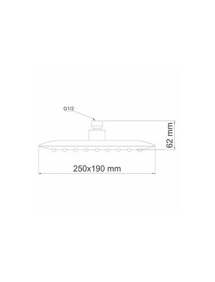 Купить Верхний душ WasserKRAFT A031 Хром (a031) по цене 5440 руб., в Санкт-Петебруге в интернет магазине 100-Систем, а также дургие товары WasserKRAFT из раздела Верхний душ и Комплектующие для встраиваемых систем