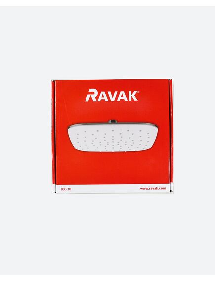 Купить Верхний душ Ravak ABS 983.10 белый с хромированной поверхностью (x07p347) по цене 7920 руб., в Санкт-Петебруге в интернет магазине 100-Систем, а также дургие товары RAVAK из раздела Верхний душ и Комплектующие для встраиваемых систем