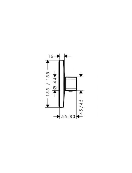 Купить HG Ecostat E, термостат 15705, нар/часть, хр (15705000) по цене 41877.5 руб., в Санкт-Петебруге в интернет магазине 100-Систем, а также дургие товары HANSGROHE из раздела Смесители для встраиваемых систем и Комплектующие для встраиваемых систем