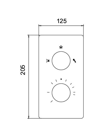 Купить Смеситель для душа RGW Shower Panels SP-42-03 21140542-31 с термостатом Хром (21140542-31) по цене 30216.96 руб., в Санкт-Петебруге в интернет магазине 100-Систем, а также дургие товары RGW из раздела Смесители для встраиваемых систем и Комплектующие для встраиваемых систем