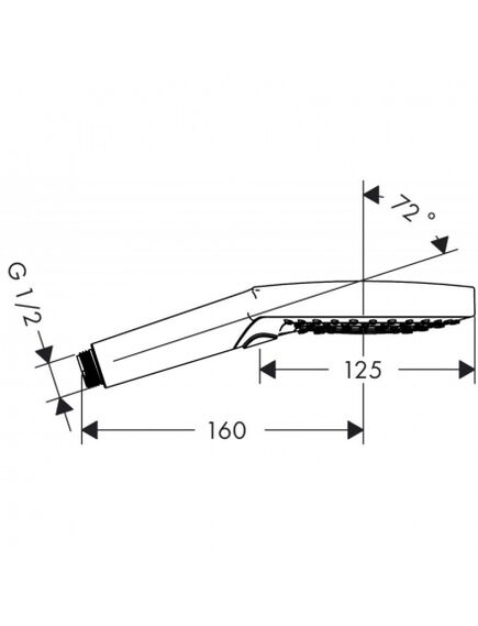 Купить Ручной душ Hansgrohe Raindance Select S 26530000 хром (26530000) по цене 17770.56 руб., в Санкт-Петебруге в интернет магазине 100-Систем, а также дургие товары HANSGROHE из раздела Лейки и Комплектующие для душа